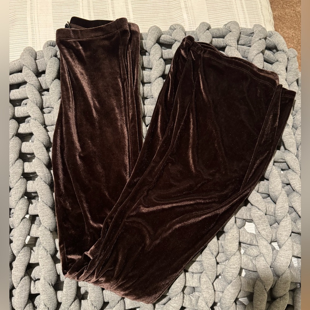 Fashion Nova Brown Velvet Pants